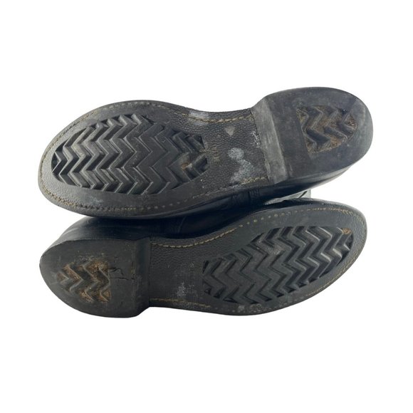 Men's Vintage 91 Black Leather Lace Up Steel Toe Military Combat Boots Size 8.5 - Picture 6 of 9